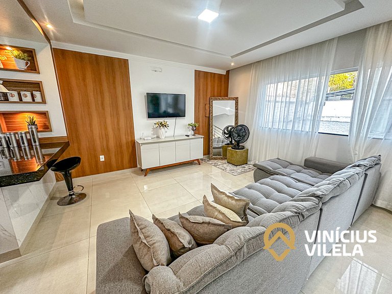 Casa 3 quartos para 10 com piscina em Taperapuã