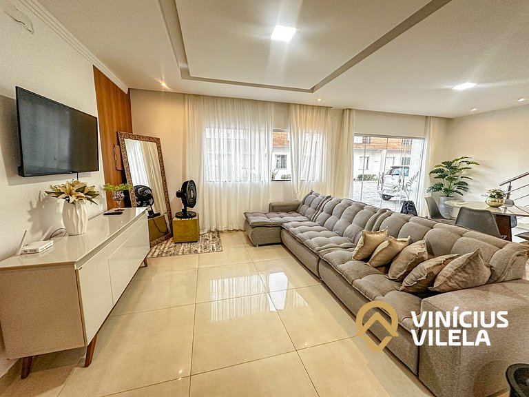 Casa 3 quartos para 10 com piscina em Taperapuã
