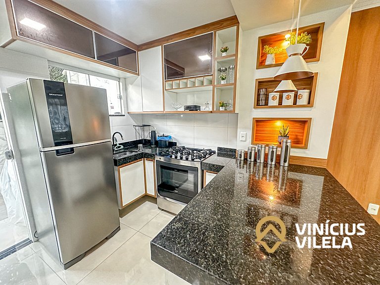 Casa 3 quartos para 10 com piscina em Taperapuã