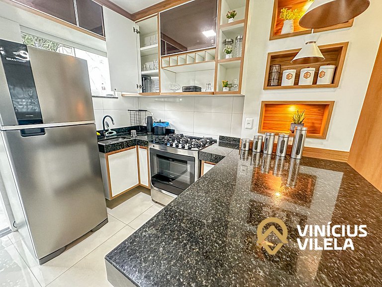 Casa 3 quartos para 10 com piscina em Taperapuã