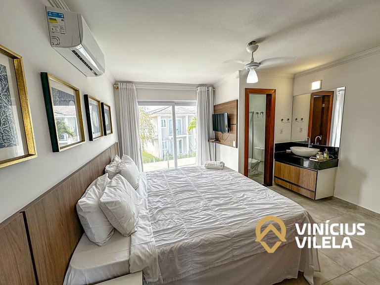 Arraial D'Ajuda | Casa Climatizada p/ 10