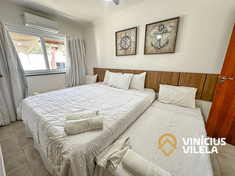 Arraial D'Ajuda | Casa Climatizada p/ 10
