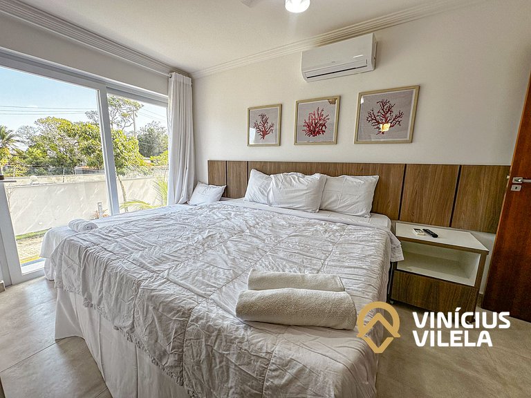 Arraial D'Ajuda | Casa Climatizada p/ 10