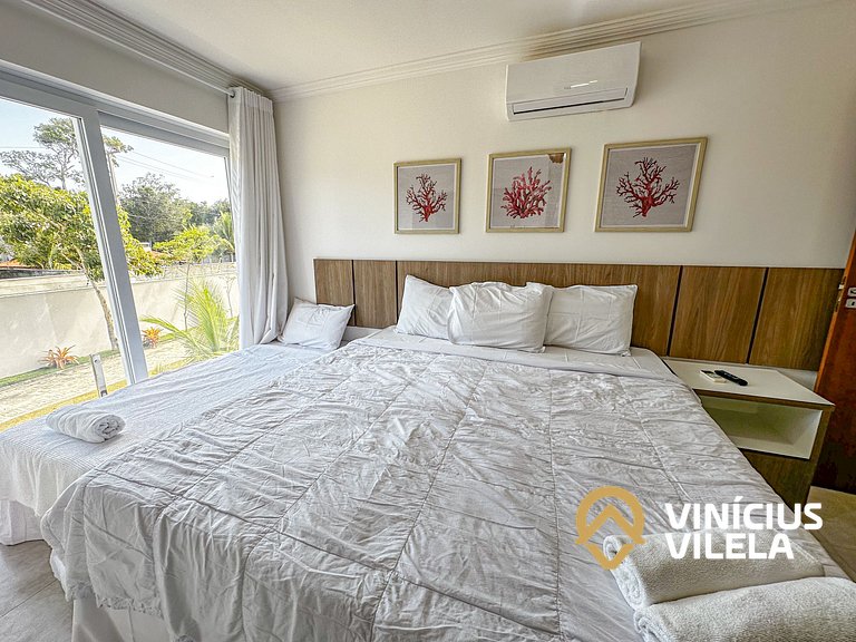 Arraial D'Ajuda | Casa Climatizada p/ 10