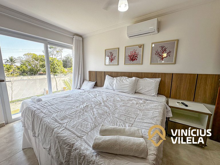 Arraial D'Ajuda | Casa Climatizada p/ 10