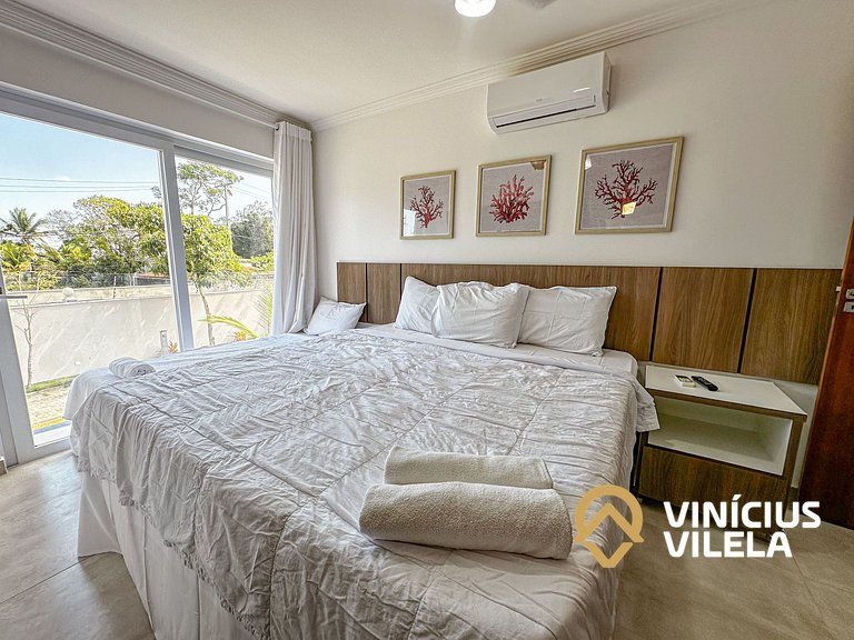 Arraial D'Ajuda | Casa Climatizada p/ 10