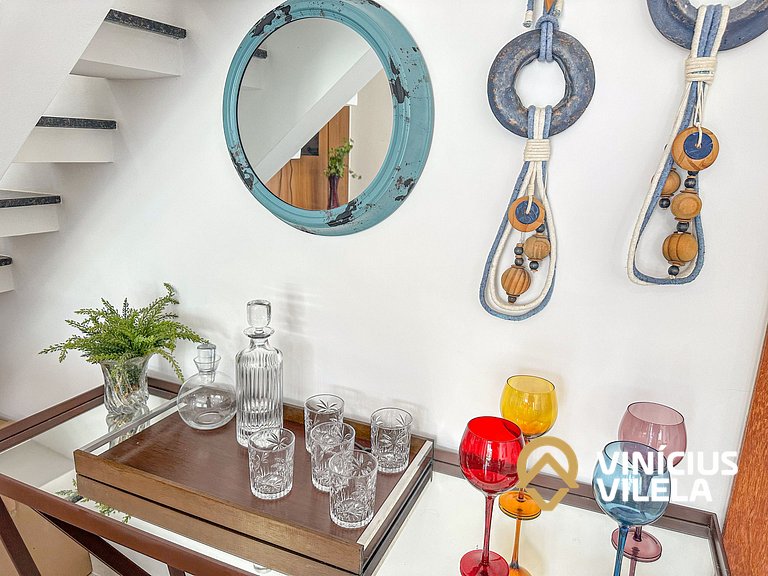 Arraial D'Ajuda | Casa Climatizada p/ 10
