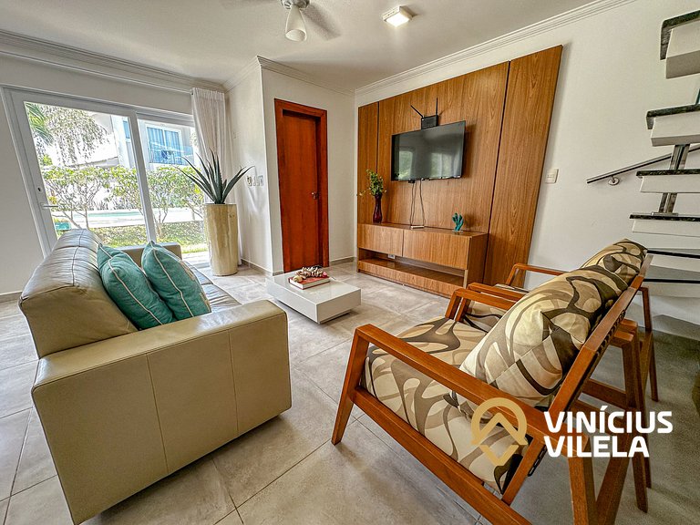 Arraial D'Ajuda | Casa Climatizada p/ 10