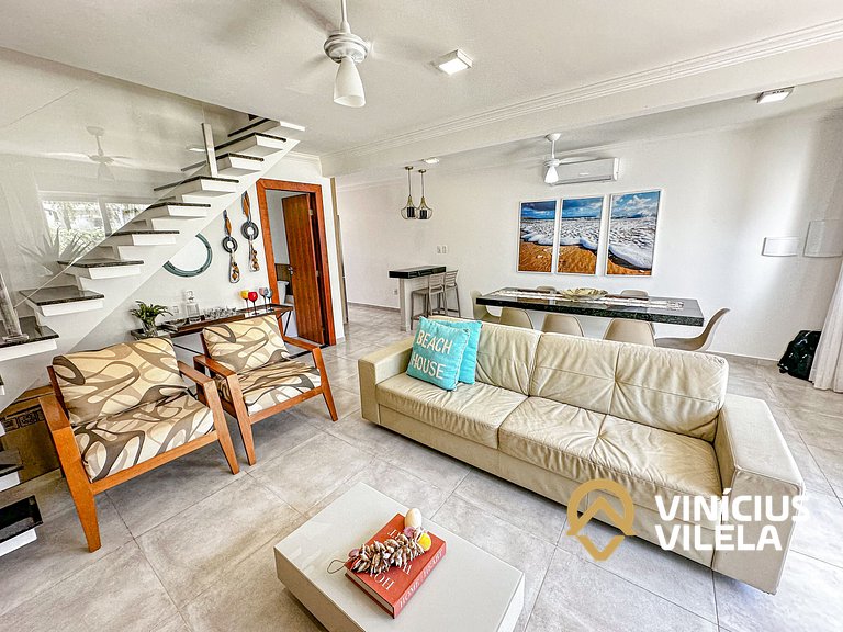 Arraial D'Ajuda | Casa Climatizada p/ 10