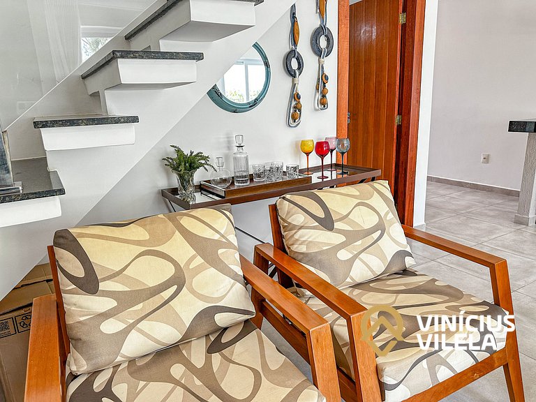 Arraial D'Ajuda | Casa Climatizada p/ 10