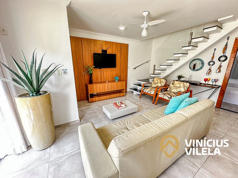 Arraial D'Ajuda | Casa Climatizada p/ 10