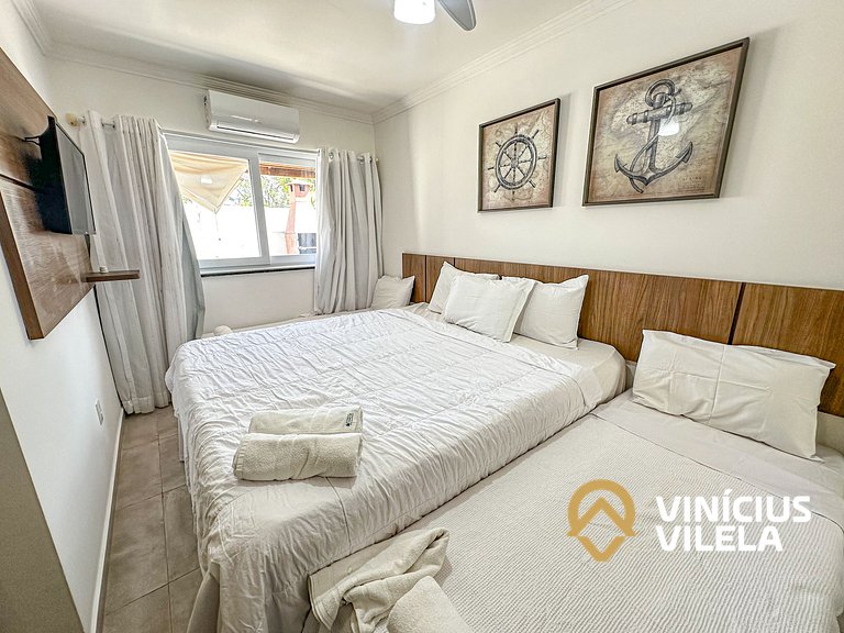 Arraial D'Ajuda | Casa Climatizada p/ 10