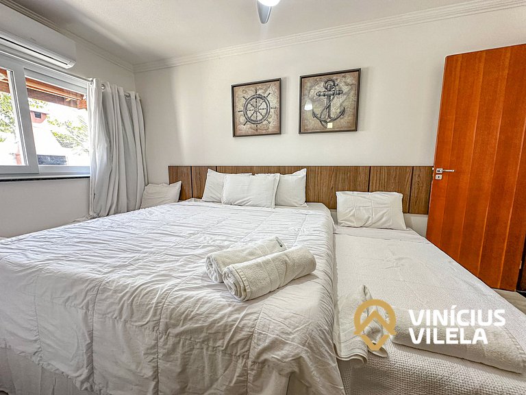 Arraial D'Ajuda | Casa Climatizada p/ 10