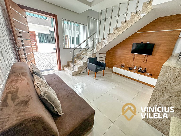 Duplex a 80m da Praia de Taperapuã
