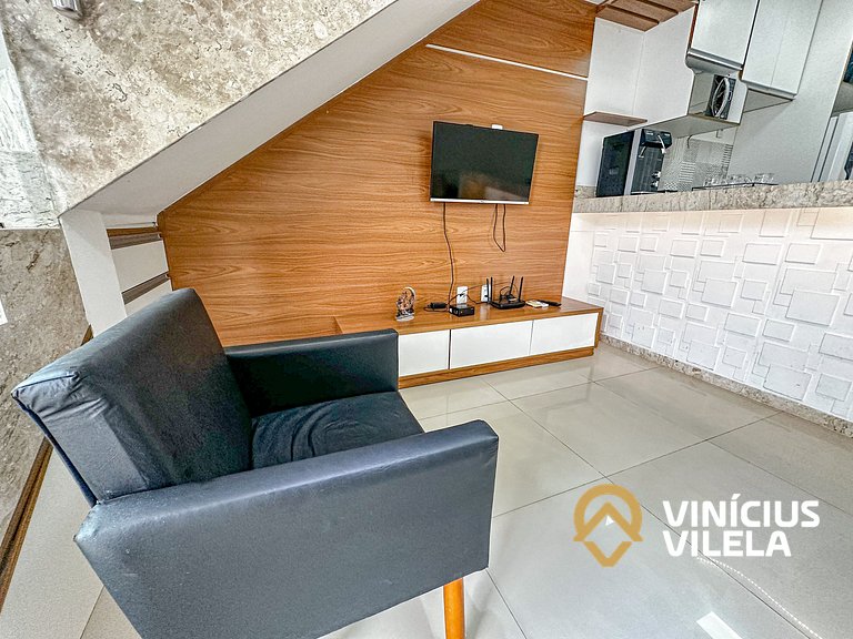 Duplex a 80m da Praia de Taperapuã