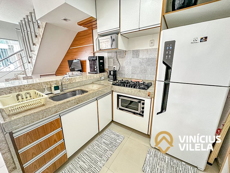 Duplex a 80m da Praia de Taperapuã