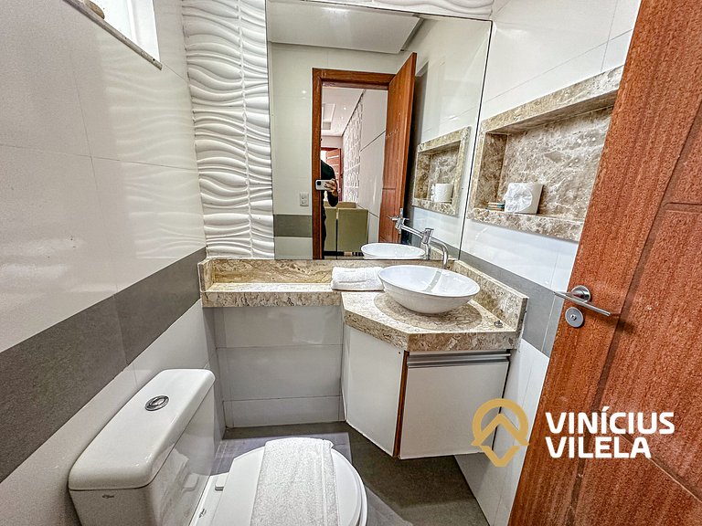 Duplex a 80m da Praia de Taperapuã