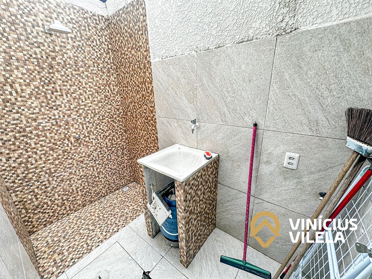 Duplex a 80m da Praia de Taperapuã