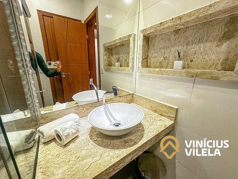 Duplex a 80m da Praia de Taperapuã